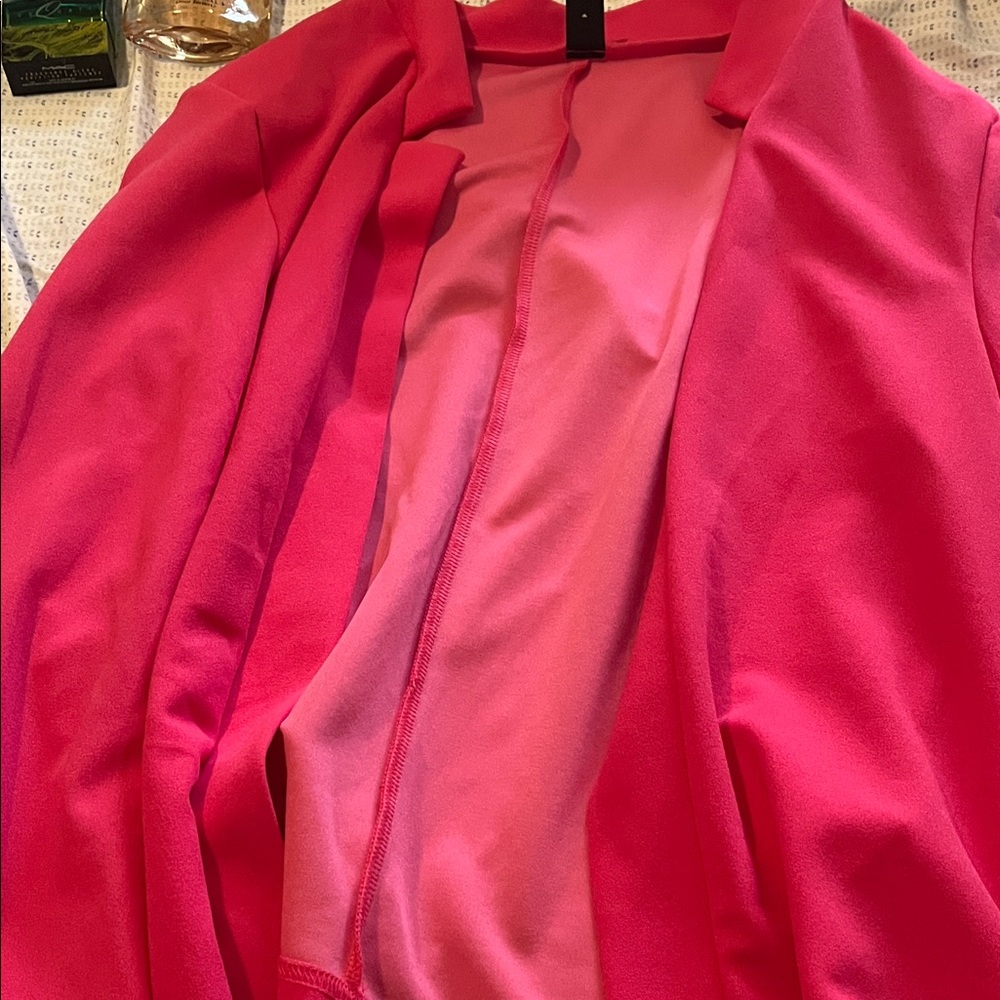 Bold Pink Women's Blazer Jacket